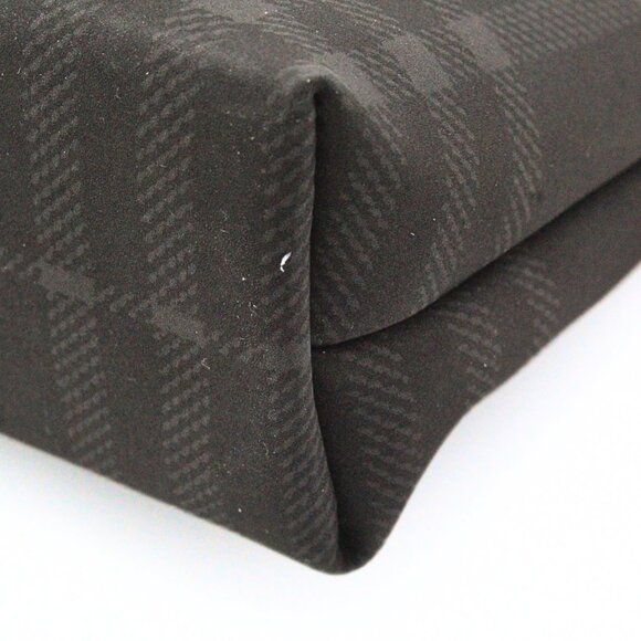 Authentic Burberry London NWT Gray Charcoal Leather Canvas Shoulder Bag - Picture 10 of 16